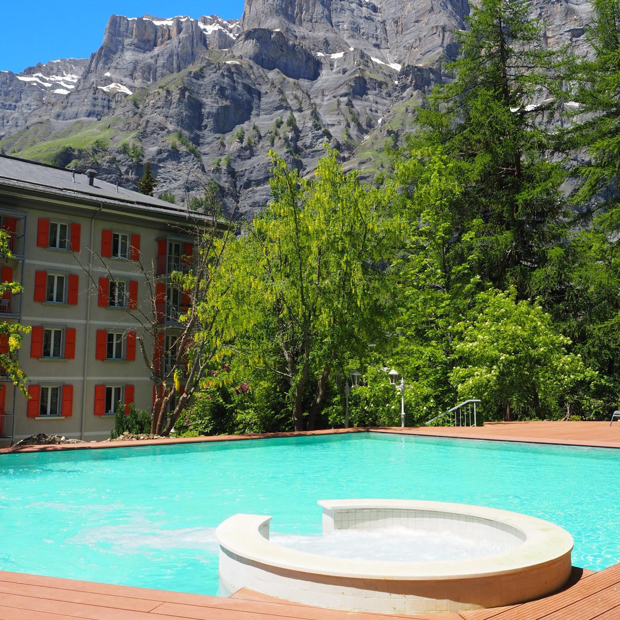 Hôtel Les Sources des Alpes Leukerbad Exterior foto