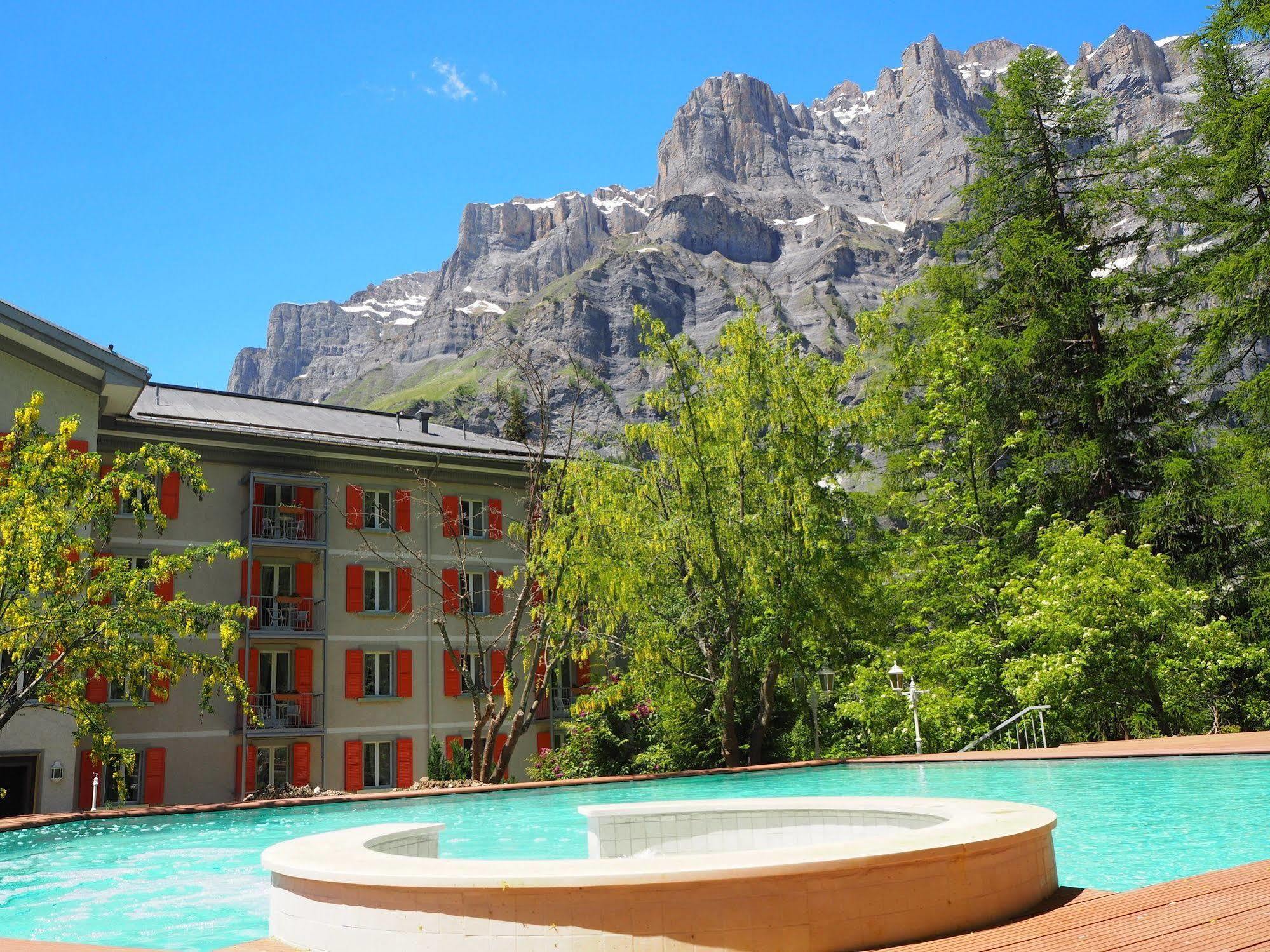 Hôtel Les Sources des Alpes Leukerbad Exterior foto