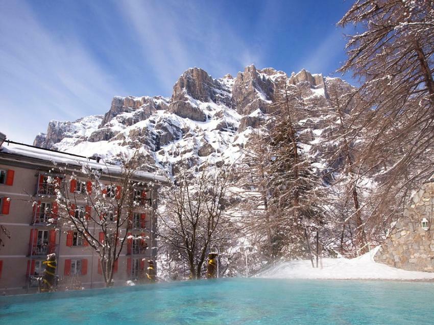 Hôtel Les Sources des Alpes Leukerbad Exterior foto